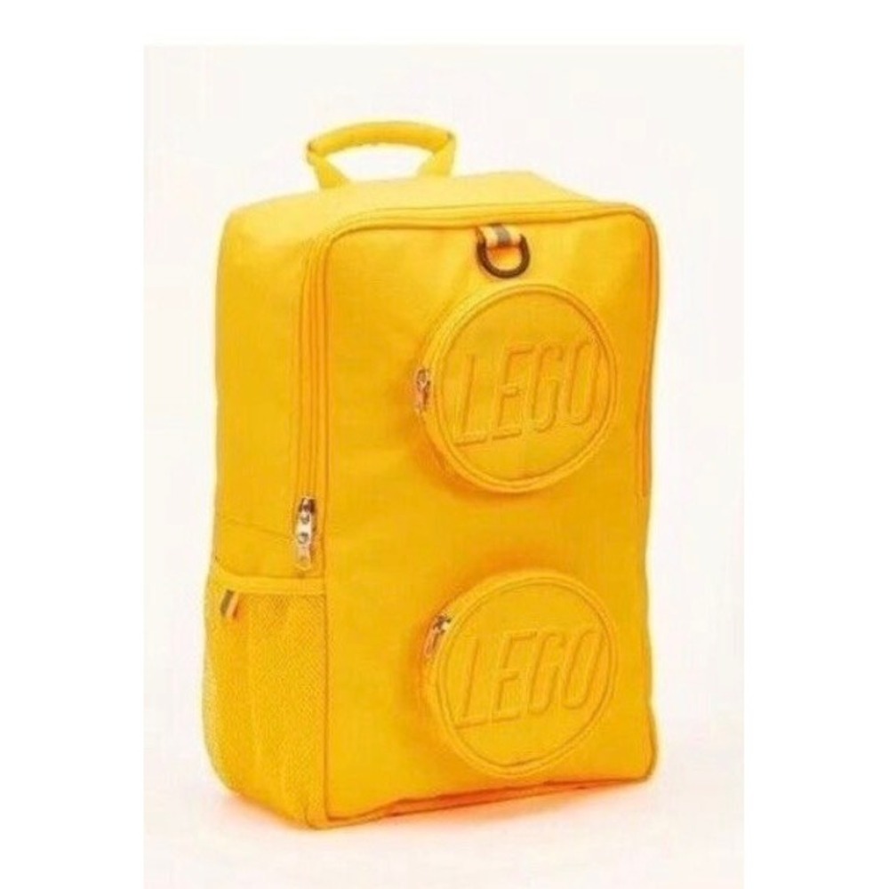 LEGO Brick 1x2 Backpack Knapsack Yellow NWOT Brand New